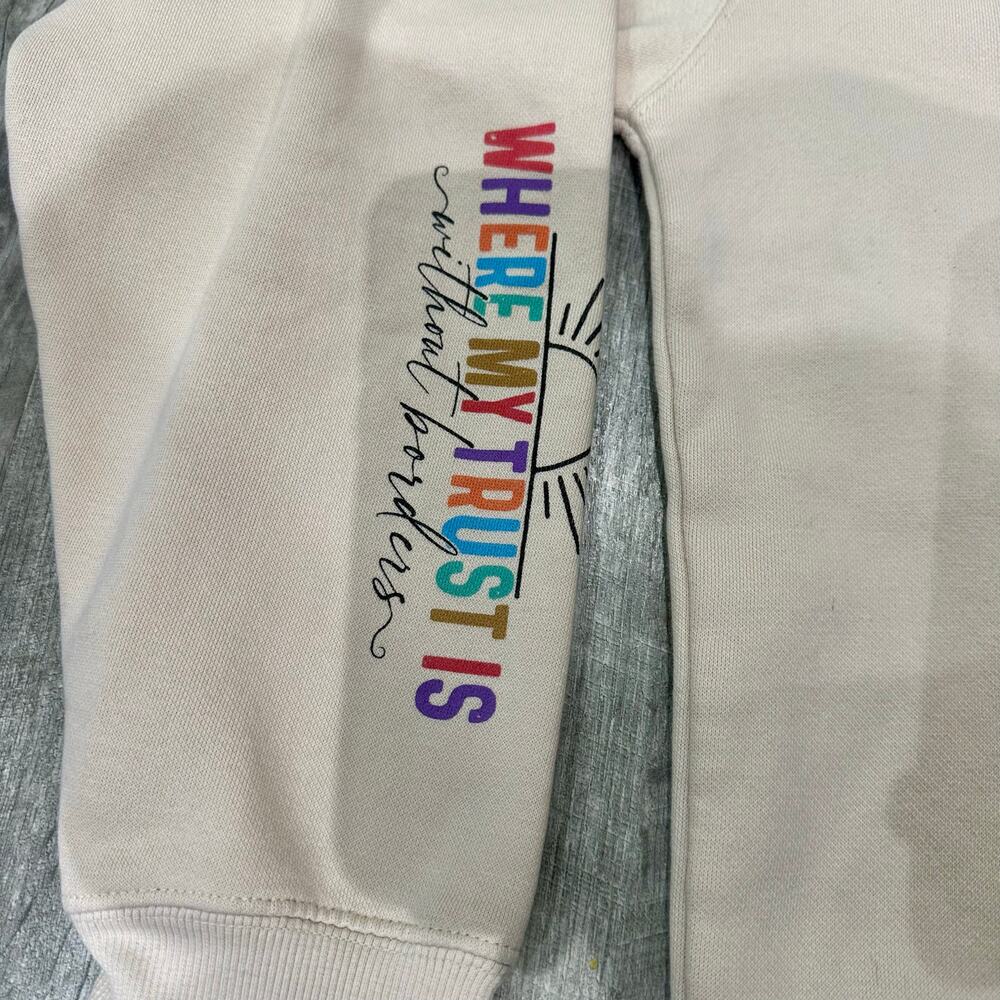 Spirit Lead Me Graphic Sweatshirt Where My Trust Is Women’s Size L - Picture 4 of 7